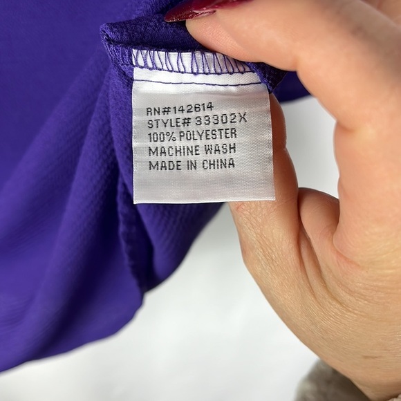 Love University roll tab sleeve v neck tunic Sz 2XL - Picture 8 of 11